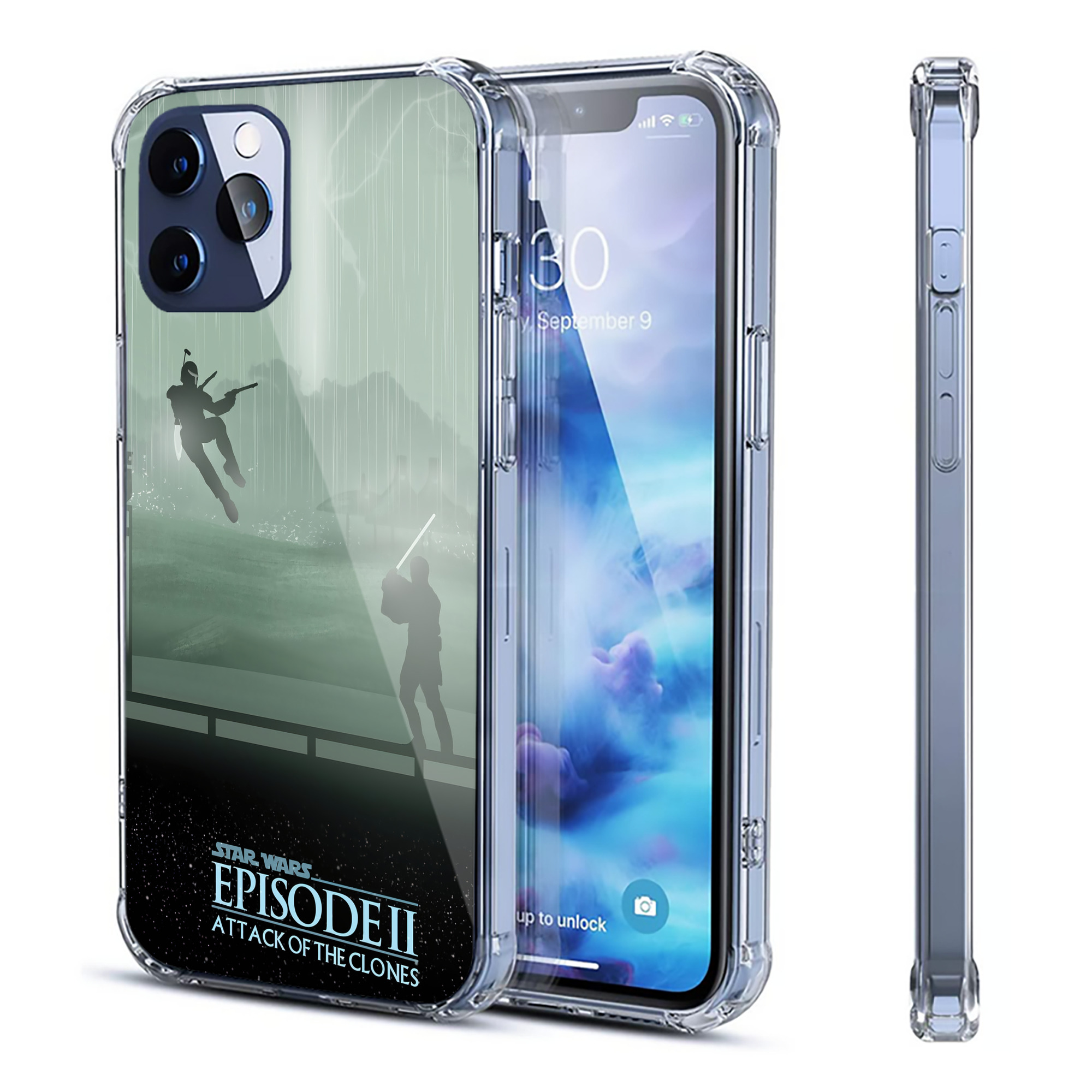 （画像用） スター・ウォーズ Star Wars 【iPhone 12シリーズ対応】透明スマホケース（クリアソフトケース）